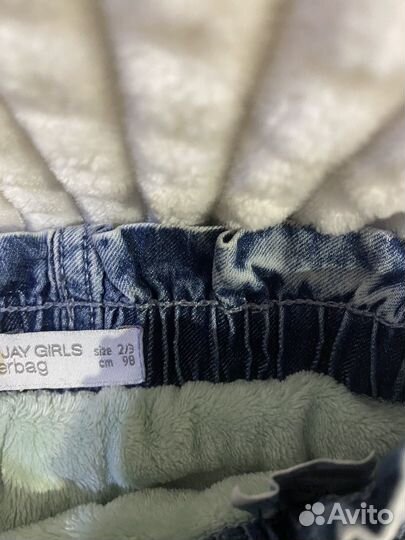 Джинсы теплые для девочки