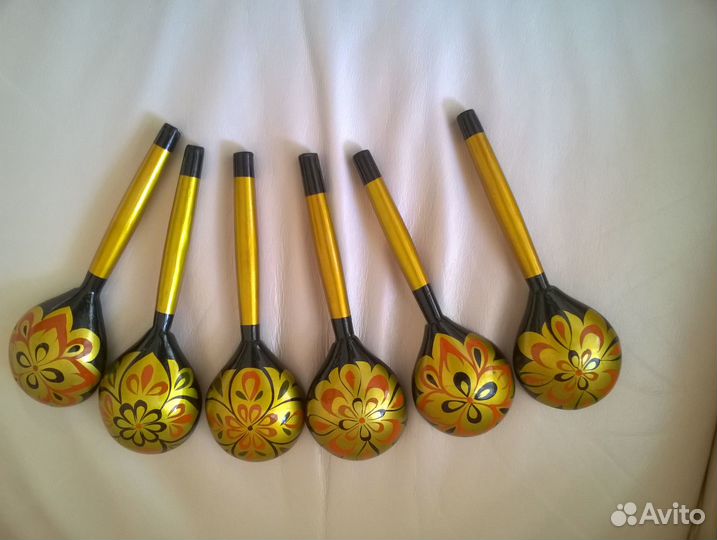 Ложка столовая деревянная расписная «Хохлома»