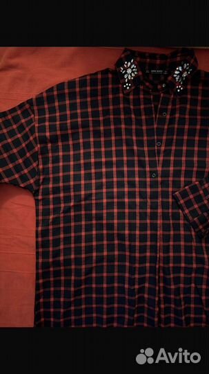 Рубашка в клетку zara