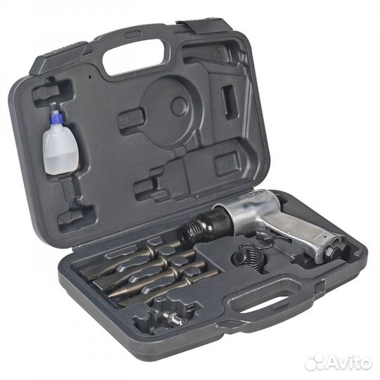 Молоток пневматический с оснасткой 9 предметов кей