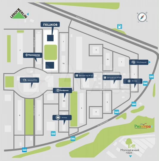 1-к. квартира, 50,4 м², 11/22 эт.