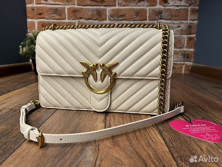 Сумка Pinko молочная