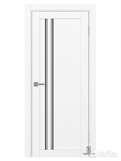 Дверь межкомнатная апс 525 (черные молдинги), ясен