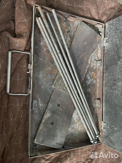 Мангал из нержавейки разборный чемодан