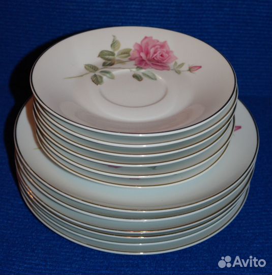 Noritake Rose China Тарелки и блюдца 1970-е