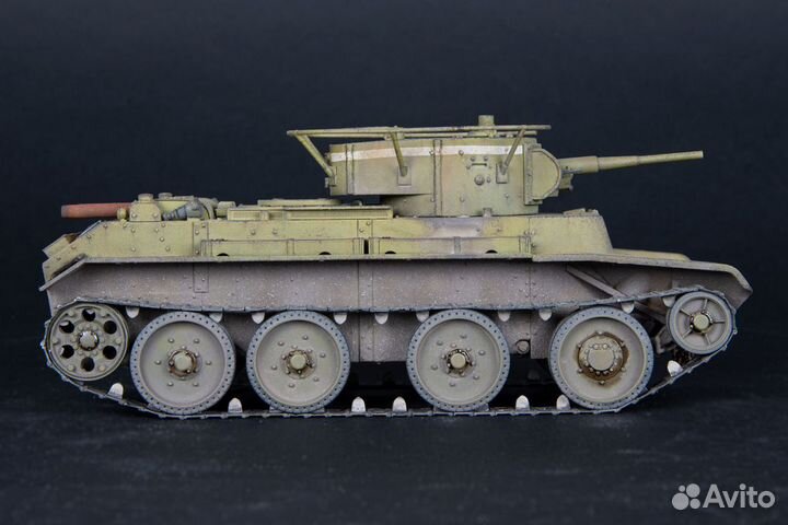 Готовая сборная модель танка бт-7 Tamiya