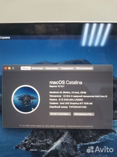 Apple Macbook Air 13 2019 Retina Space Gray 128Gb