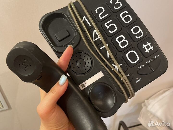 Стационарный телефон texte с крупным циферблатом