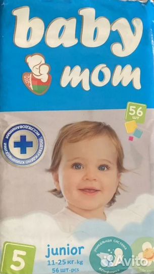 Подгузники baby mom 5