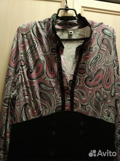 Платье р 54 с длинным рукавом