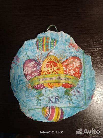 Гипсовая картина пасхальные яйца