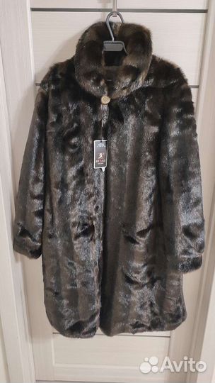 Шуба норковая новая экошуба 54-56