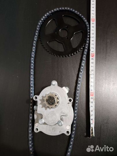 Редуктор 1:5 на двигатель триммера