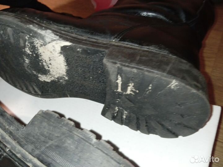 Сапоги демисезонные 45 с хромовая кожа уставные