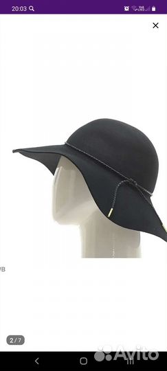 Шляпа женская черная