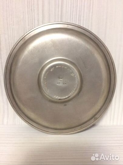 Блюдце серебро СССР. 875 пр