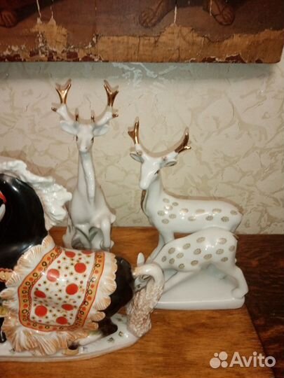 Фарфоровые статуэтки СССР 4шт