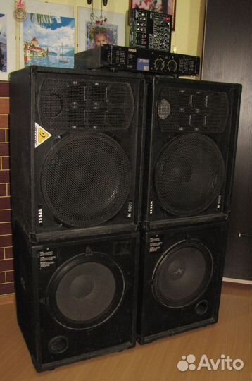 Колонки Сабы 2160W 4шт D15