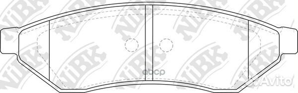 Колодки тормозные дисковые PN0375 NiBK