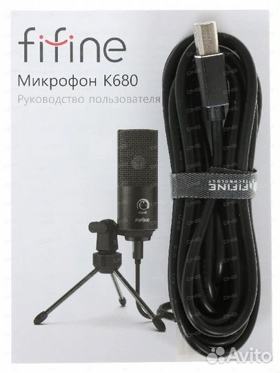 Микрофон студийный Fifine K680 черный