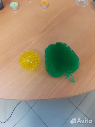 Массажер руковица антицеллюлитная и мяч