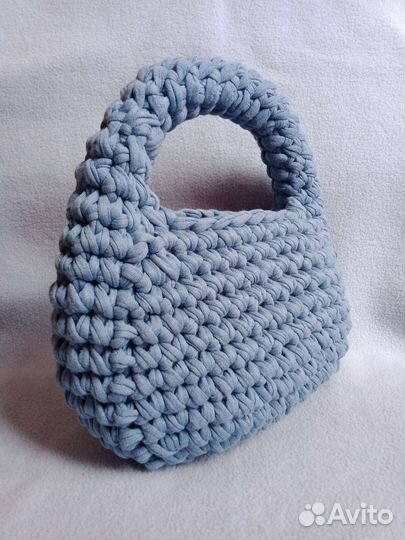 Сумка из трикотажной пряжи в корейском стиле