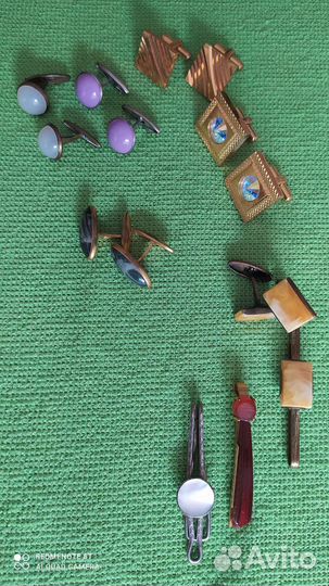 Запонки и зажим для галстука из СССР