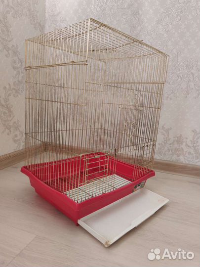 Золотая клетка для канарейки 46*35*28 см
