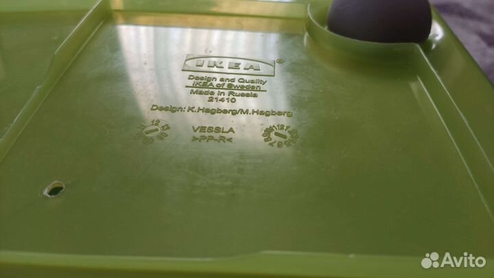 Контейнер икеа вессла (синий и зелёный)