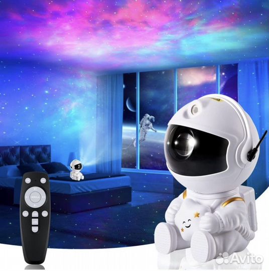 Ночник проектор космонавт