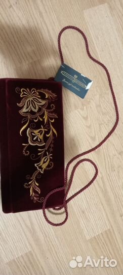 Бархатная сумка 