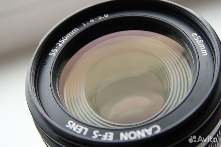 Объектив Canon EF-S 55-250 IS + фильтр (хор сост)