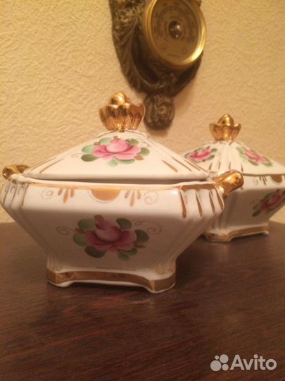 Шкатулка цветная гжель