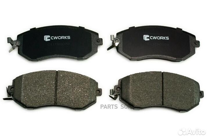 Cworks C11CR0078 Тормозные колодки передние, Low M