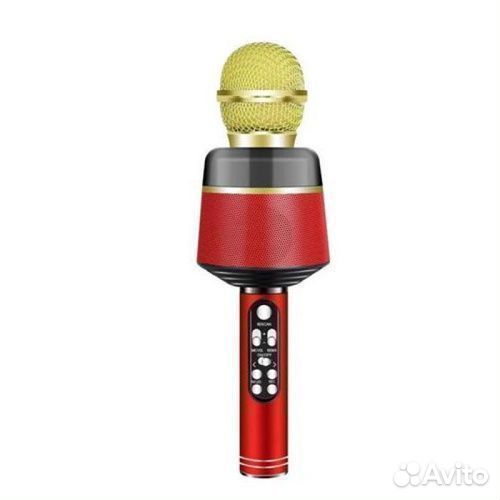 Микрофон караоке беспроводной Q008 красный