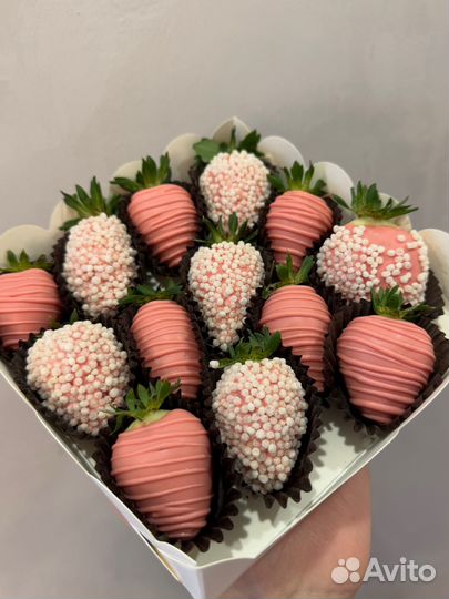 Клубника в шоколаде бокс коробка