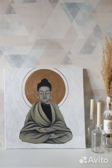 Картина маслом на холсте Будда