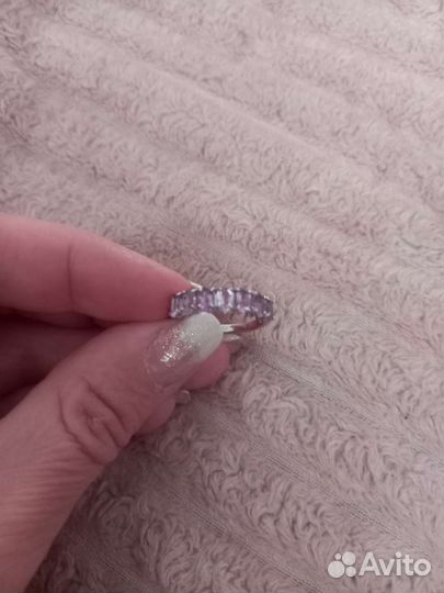 Серебряное кольцо с аметистом