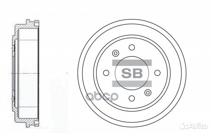 SD1039 барабан тормозной Hyundai Elantra 1.6/1