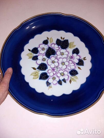 Большое блюдо фарфор