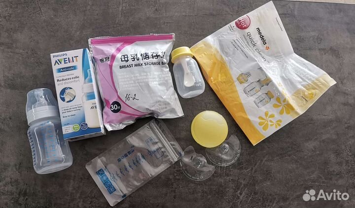 Бутылка для кормления, накладки на соски