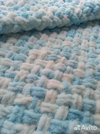 Плед детский вязаный