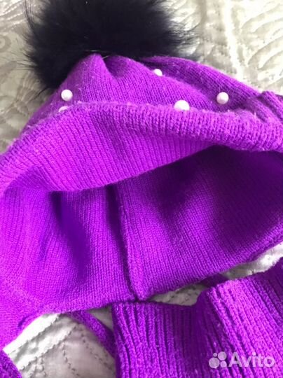 Шапка, манишка и шарф