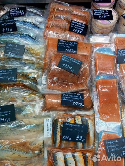 Рыба в индивидуальной упаковке