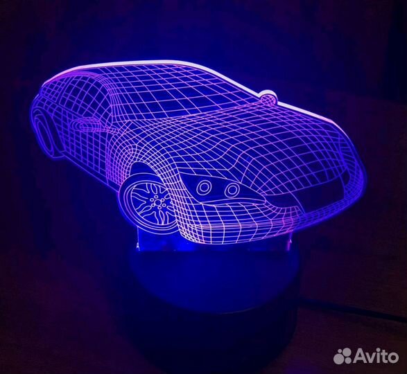 Ночник авто в 3D исполнении