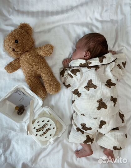 Муслиновая пижама 74 размер