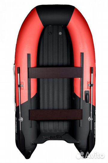 Надувная лодка gladiator E300S красно-черный (СПБ)