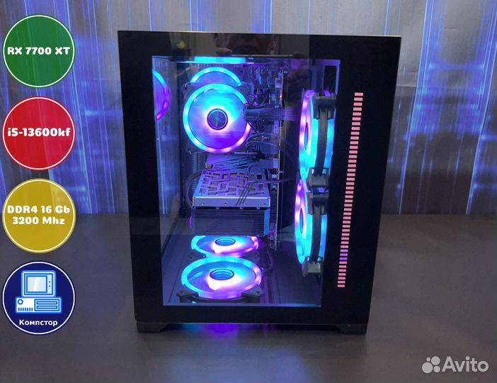 Мощный игровой i5-RX7700XT-16DDR4-DHQ386752914-B760