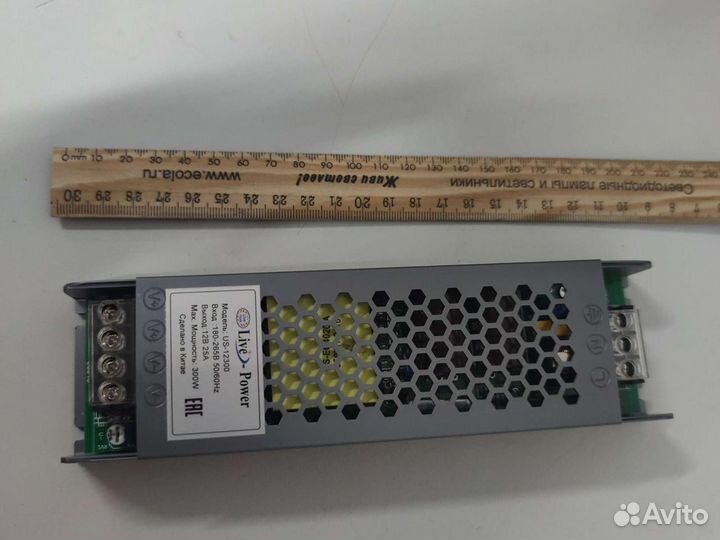 Блок питания, серия IP20-slim-12V-300W