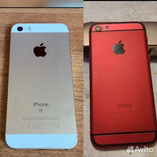 iPhone SE red в корпусе 6s
